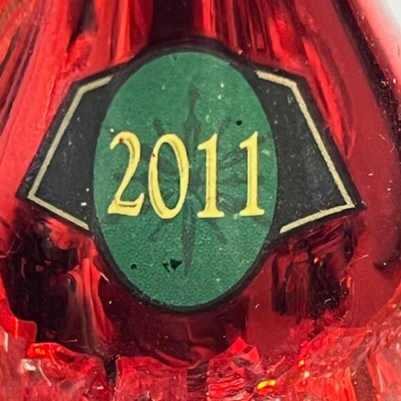 2011 Hand Blown Glass Christmas Champagne Bucket Ice Ornament Merry Christmas - Picture 16 of 16